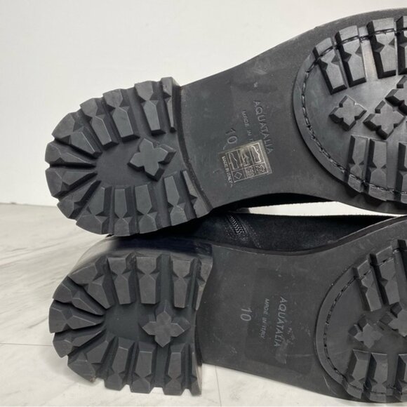 Aquatalia Omara Black Suede Tall Boot 10 - Picture 13 of 16